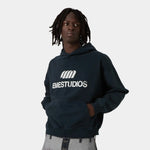 Brook Navy Oversized Hoodie