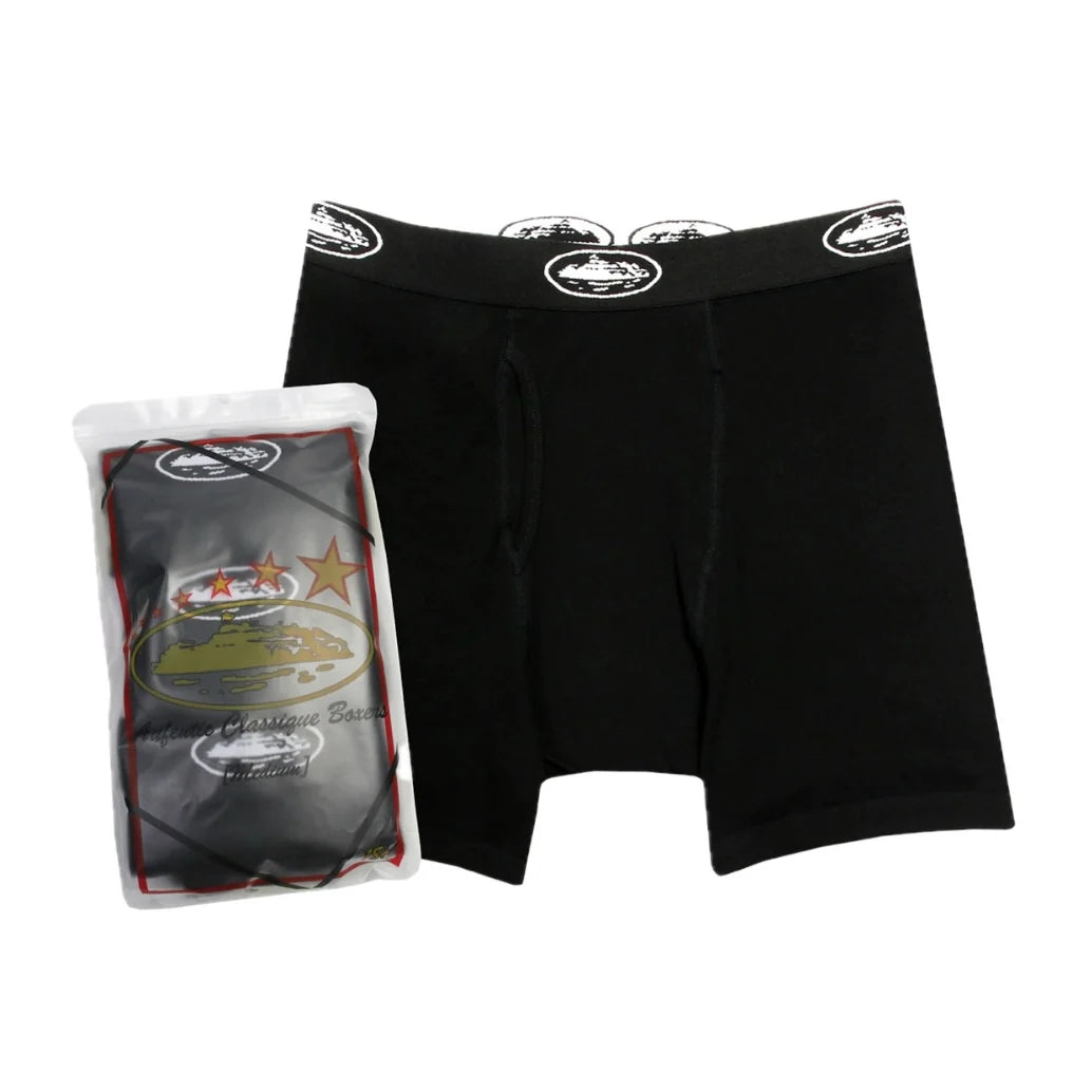 CORTEIZ BLACK ALCATRAZ BOXERS 3 pack