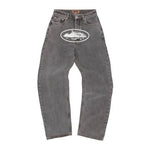 CORTEIZ ISLAND BAGGY JEANS LIGHT GREY
