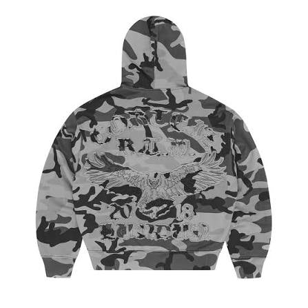 CORTEIZ DIPLOMATIC ZIP HOODIE WASHED CAMO