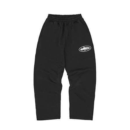 CORTEIZ ISLAND PUFF PRINT OPEN HEM SWEATPANT BLACK