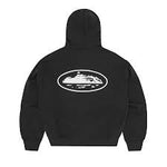 CORTEIZ ISLAND PUFF PRINT ZIP HOODIE BLACK