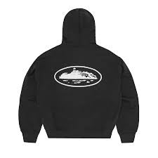 CORTEIZ ISLAND PUFF PRINT ZIP HOODIE BLACK