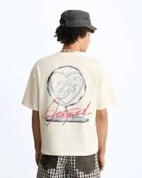 NUDE PROYECT HEART CLASS TEE MARSHMALLOW