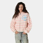 EME STUDIOS WANDER PINK CROPPED BOXU FULL ZIP