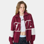EME STUDIOS BURGUNDY ZIPPER KNIT