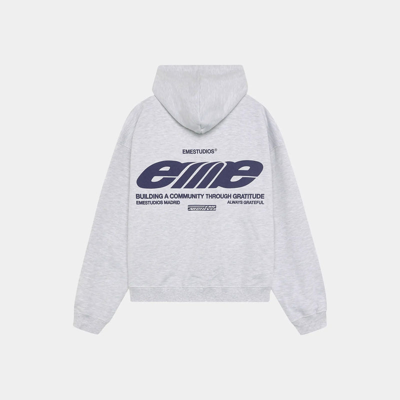 EME STUDIOS DNA Heather Grey Oversized Hoodie