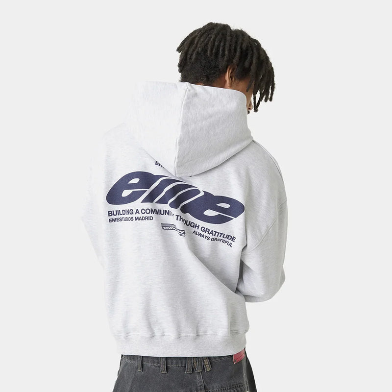 EME STUDIOS DNA Heather Grey Oversized Hoodie