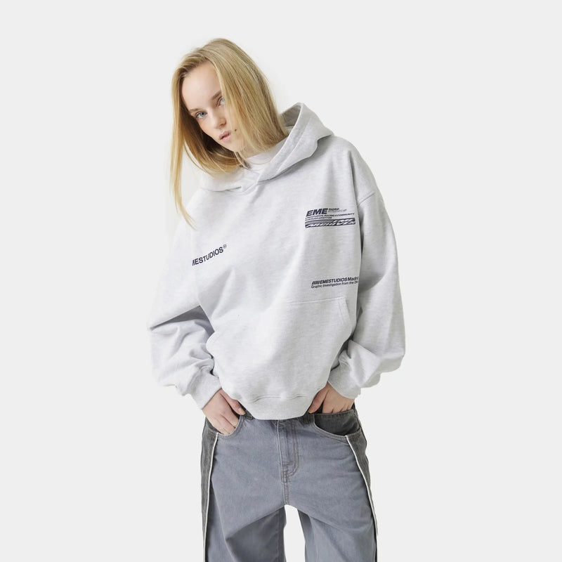 EME STUDIOS DNA Heather Grey Oversized Hoodie