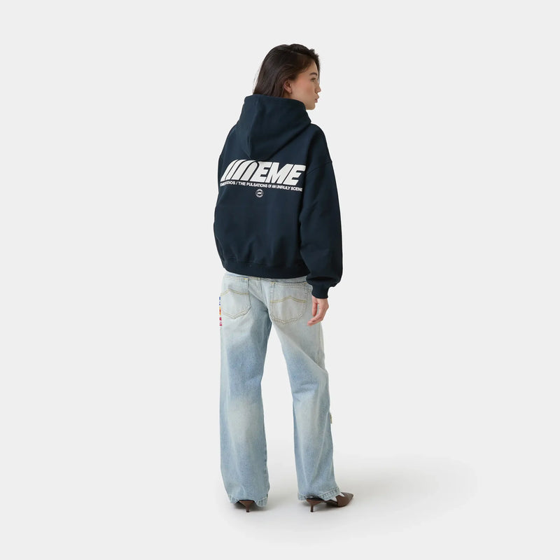 EME STUDIOS Peyas Navy Oversized Hoodie