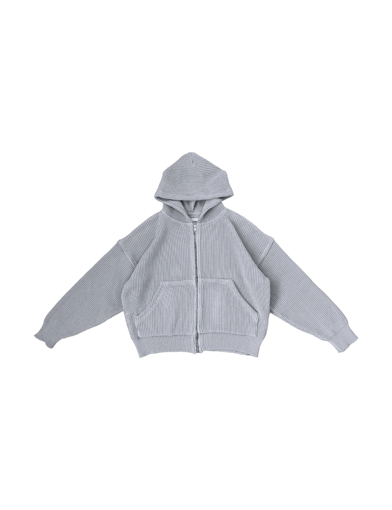 HEAVYWEIGHT ZIP UP SWEATER