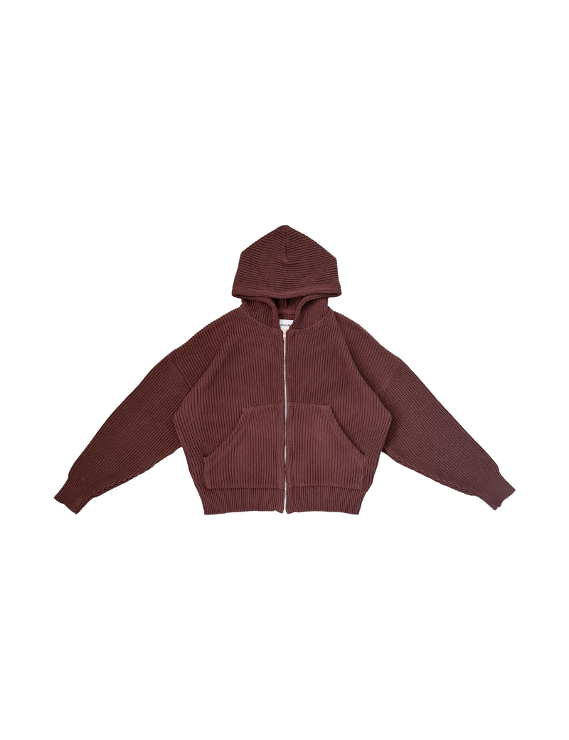 HEAVYWEIGHT ZIP UP SWEATER