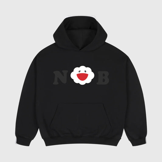 Takashi Cloud Black Boxy Hoodie