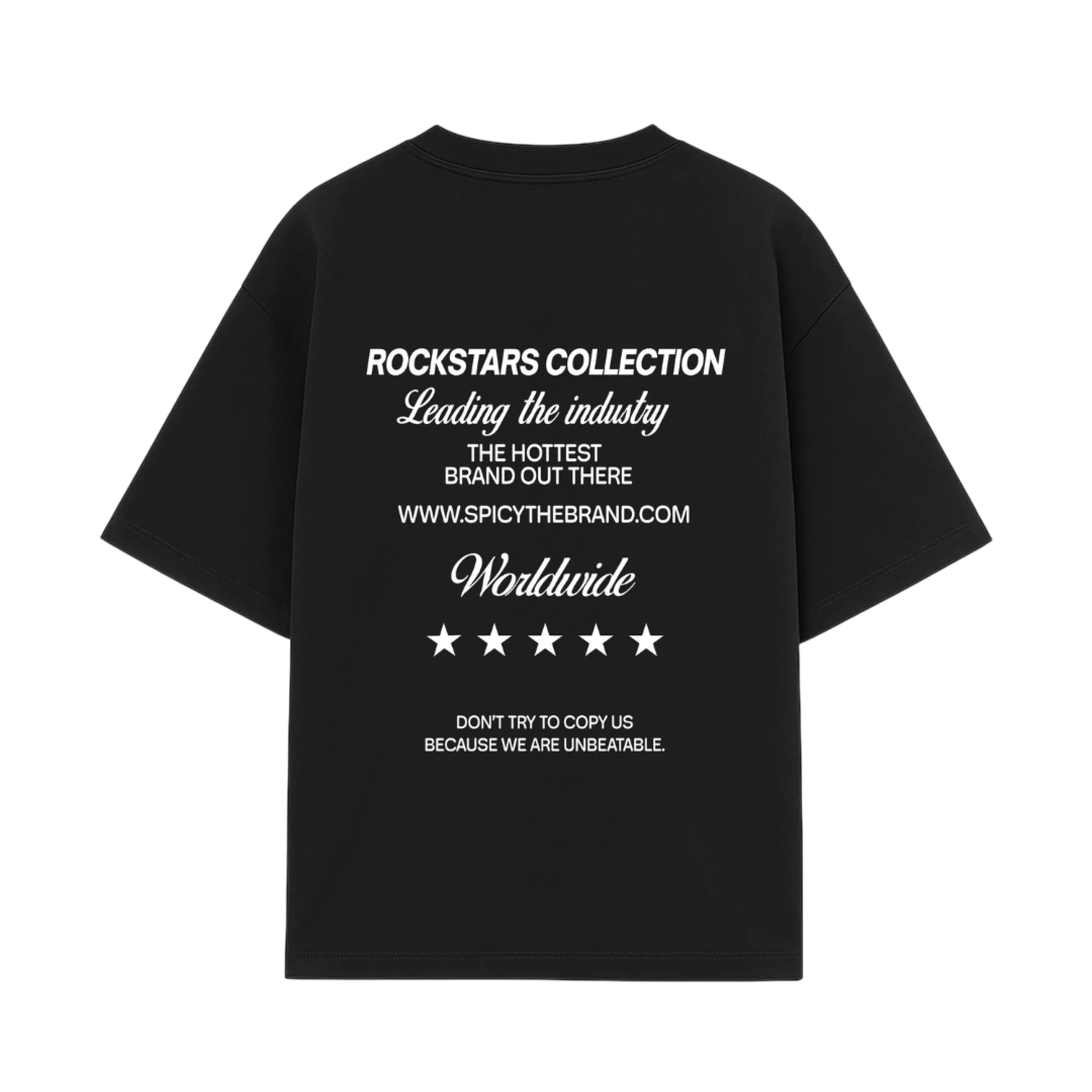 Text tee negra Spicy