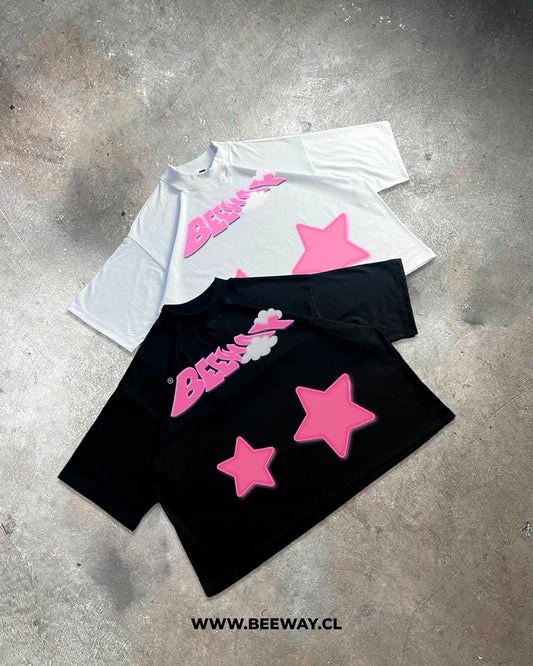 T-SHIRT STAR ( BLACK Y WHITE)