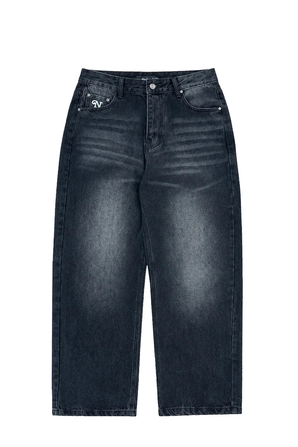NUBE Baggy Jeans Washed Black