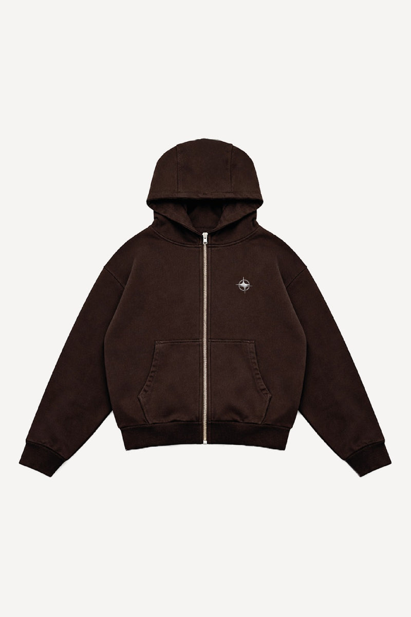 Hoodie Zipper Café