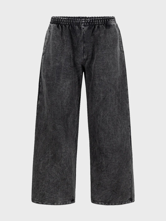 Pantalón de buzo baggy heavyweight® negro washed