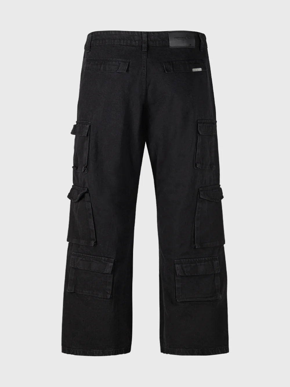 jeans multi cargo negro