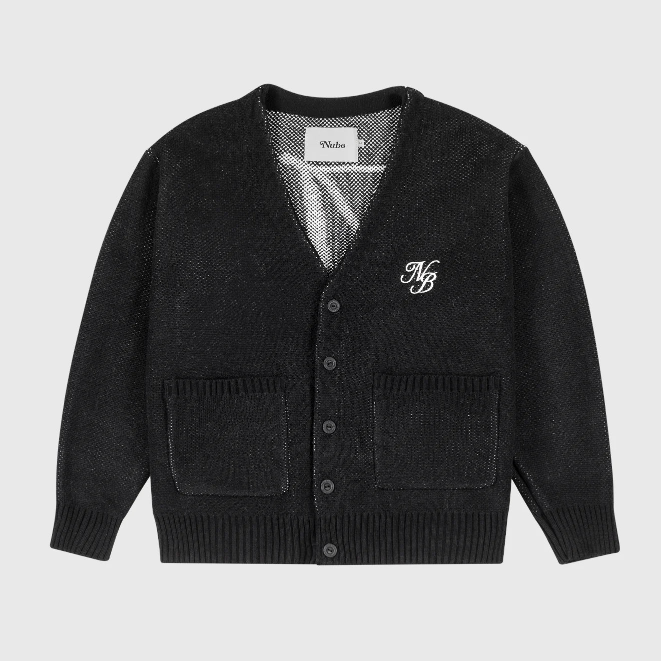 Script Logo Black Cardigan