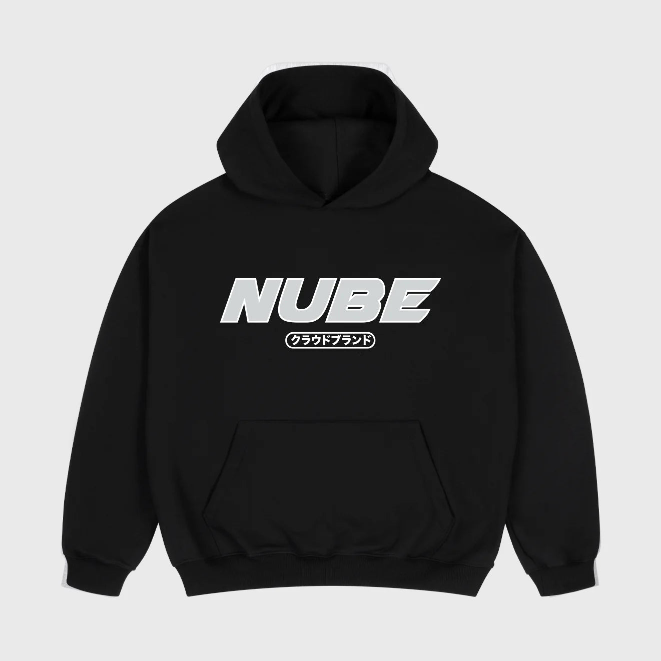 Japan Silver Logo Hoodie Black