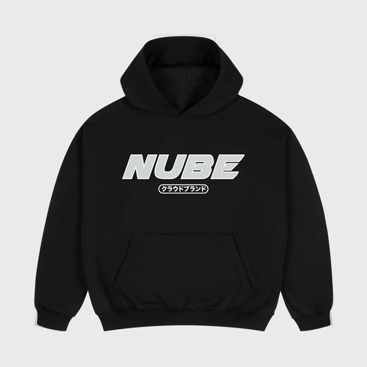 Japan Silver Logo Hoodie Black