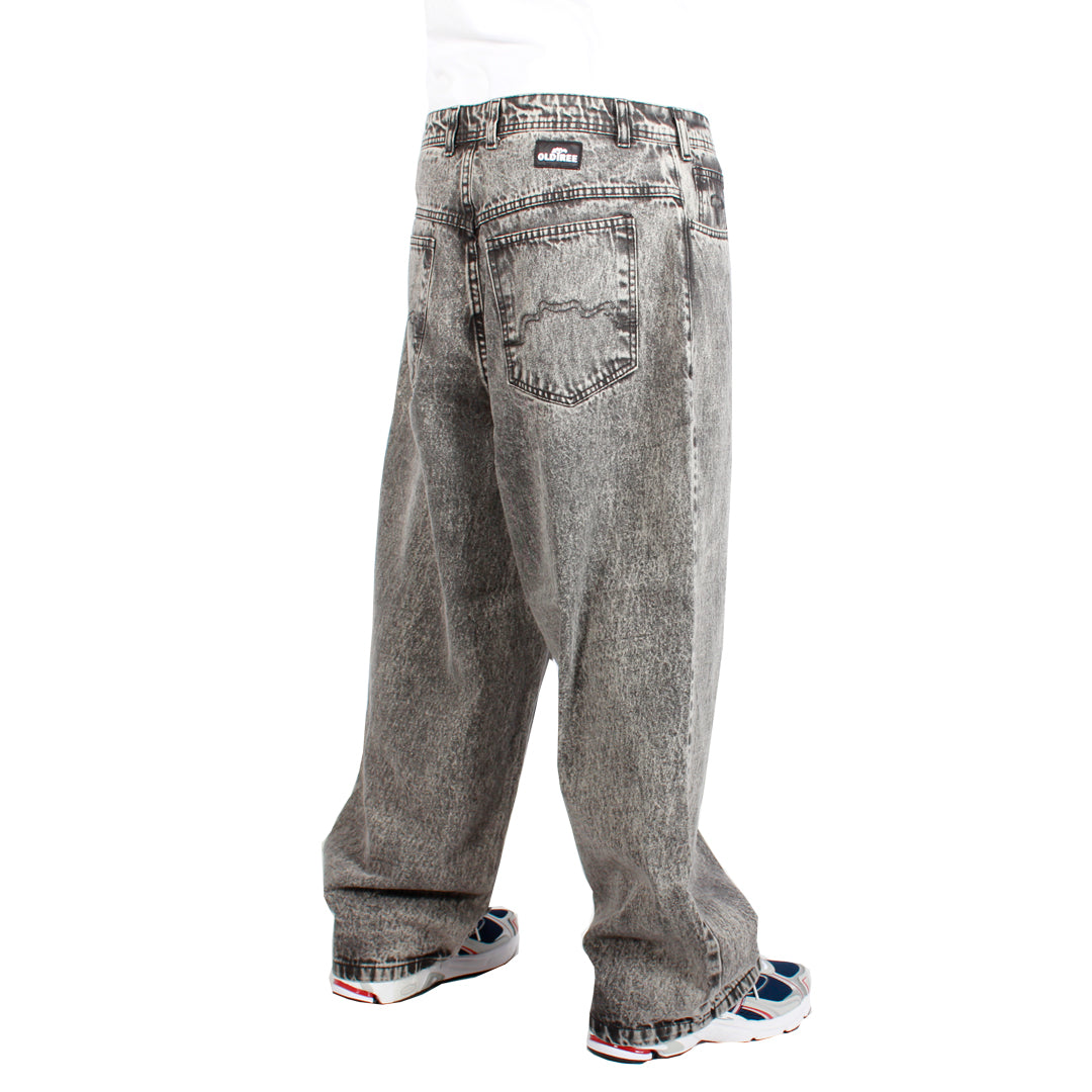 Jeans Extra Baggy Gris Acid Wash