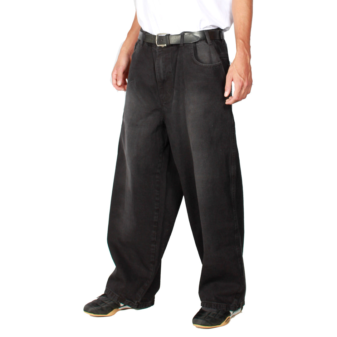 Jeans Extra Baggy Negro Focalizado Old Tree