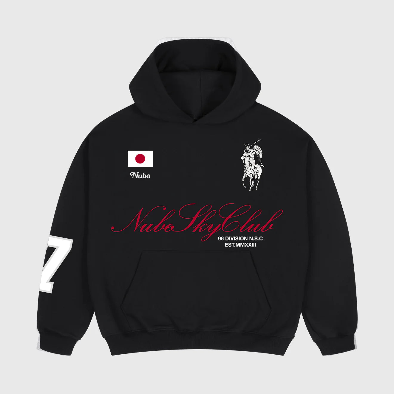 Nube sky club Black Hoodie