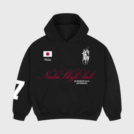 Nube sky club Black Hoodie