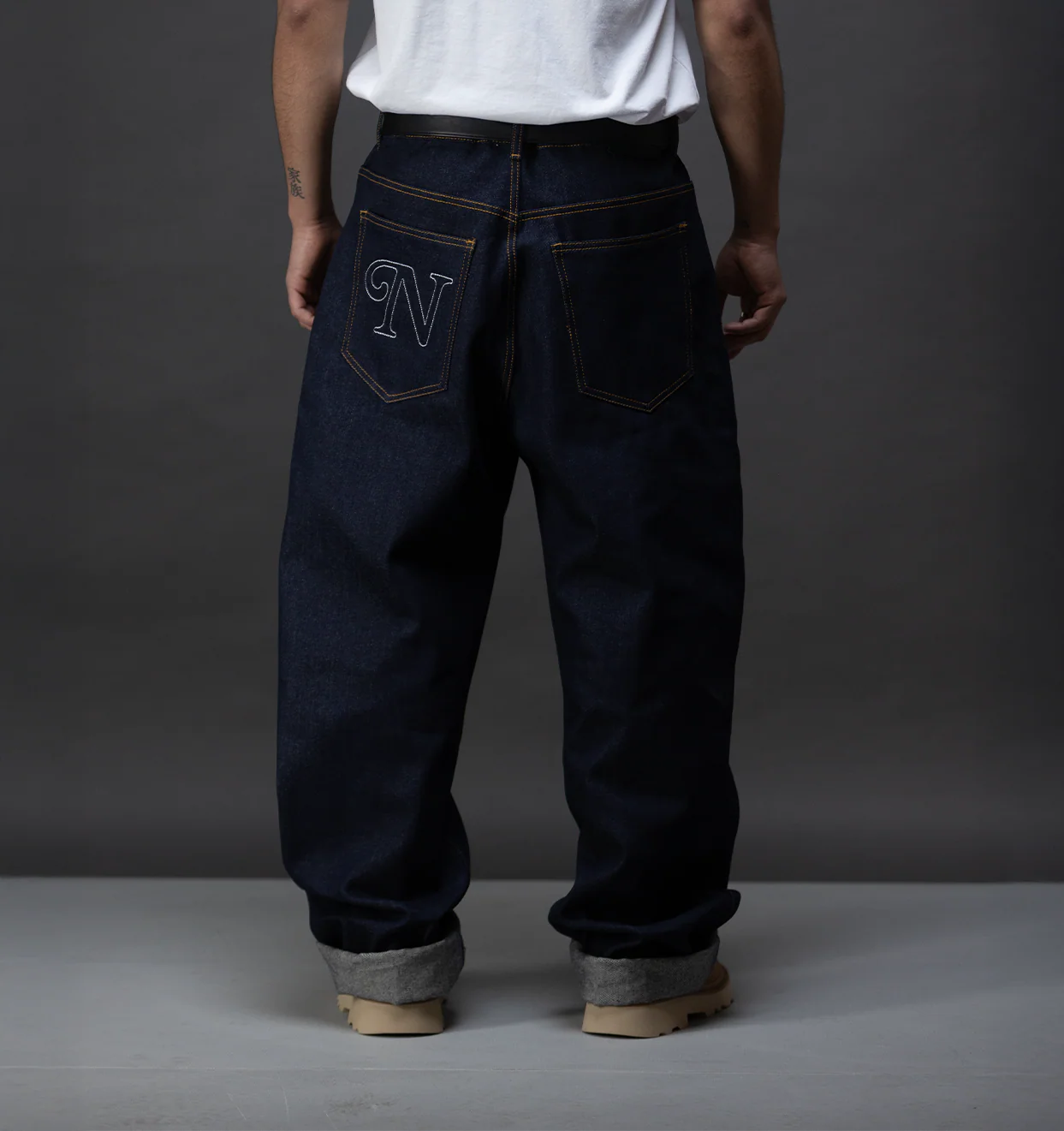 Big N Baggy Raw Denim Jeans