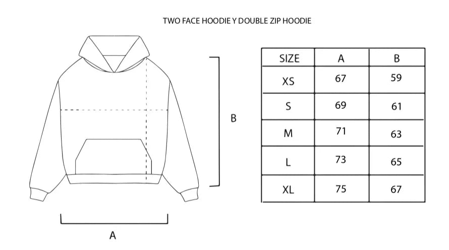 Basic Royal Blue Zip Boxy Hoodie