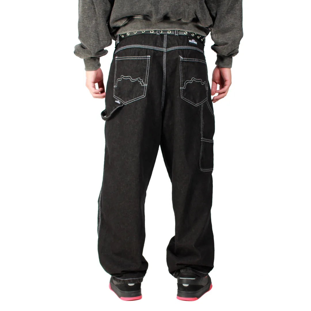 Jeans Carpenter Baggy Negro Silver Old Tree