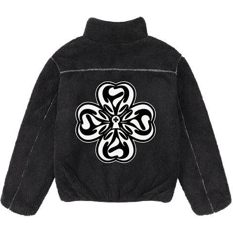 FLEECE JACKET "777" NEGRO