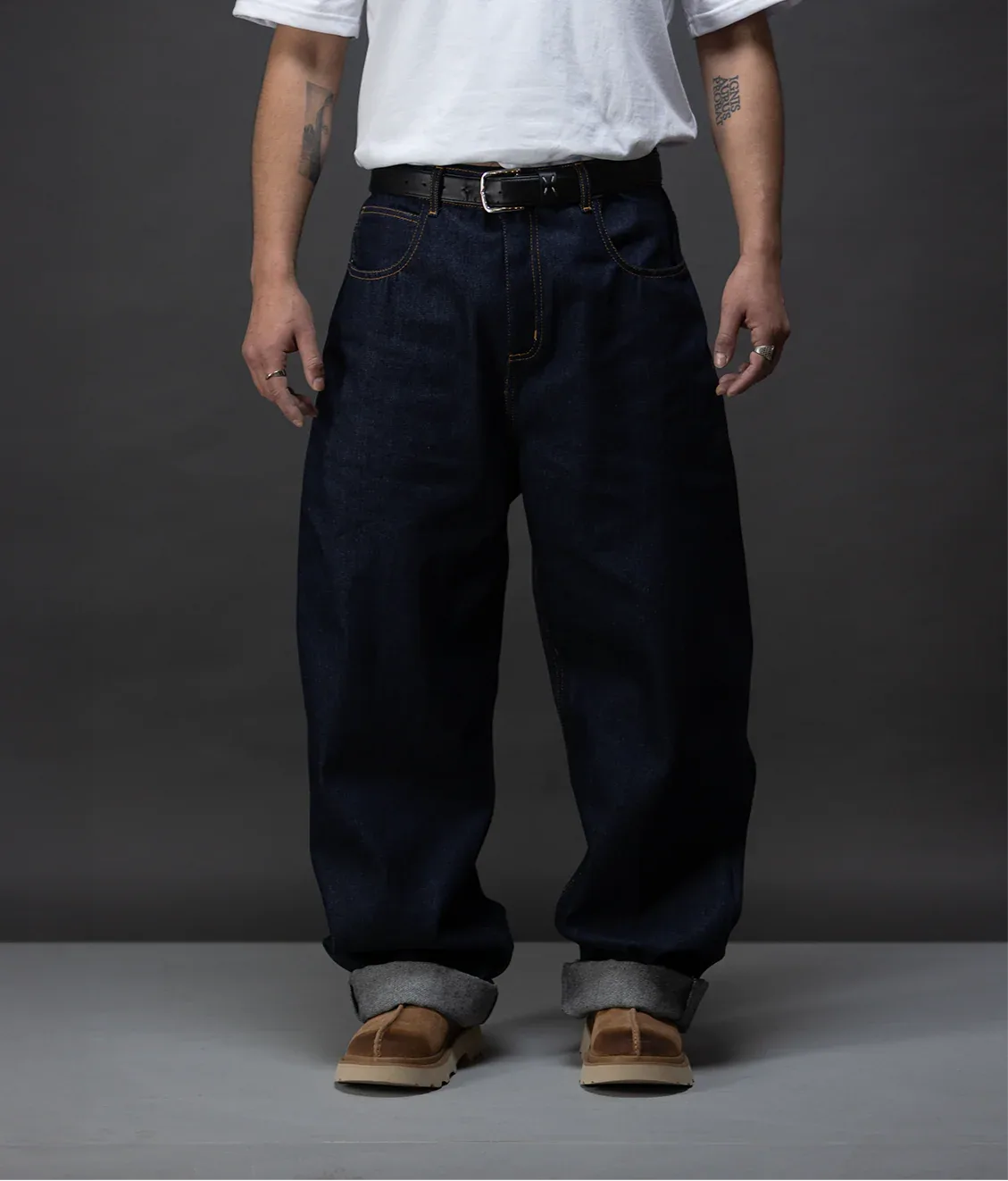 Big N Baggy Raw Denim Jeans