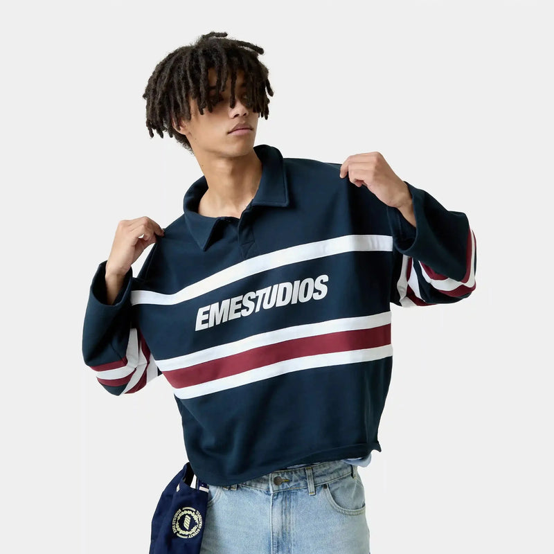 Bachatas Navy Polo Crewneck