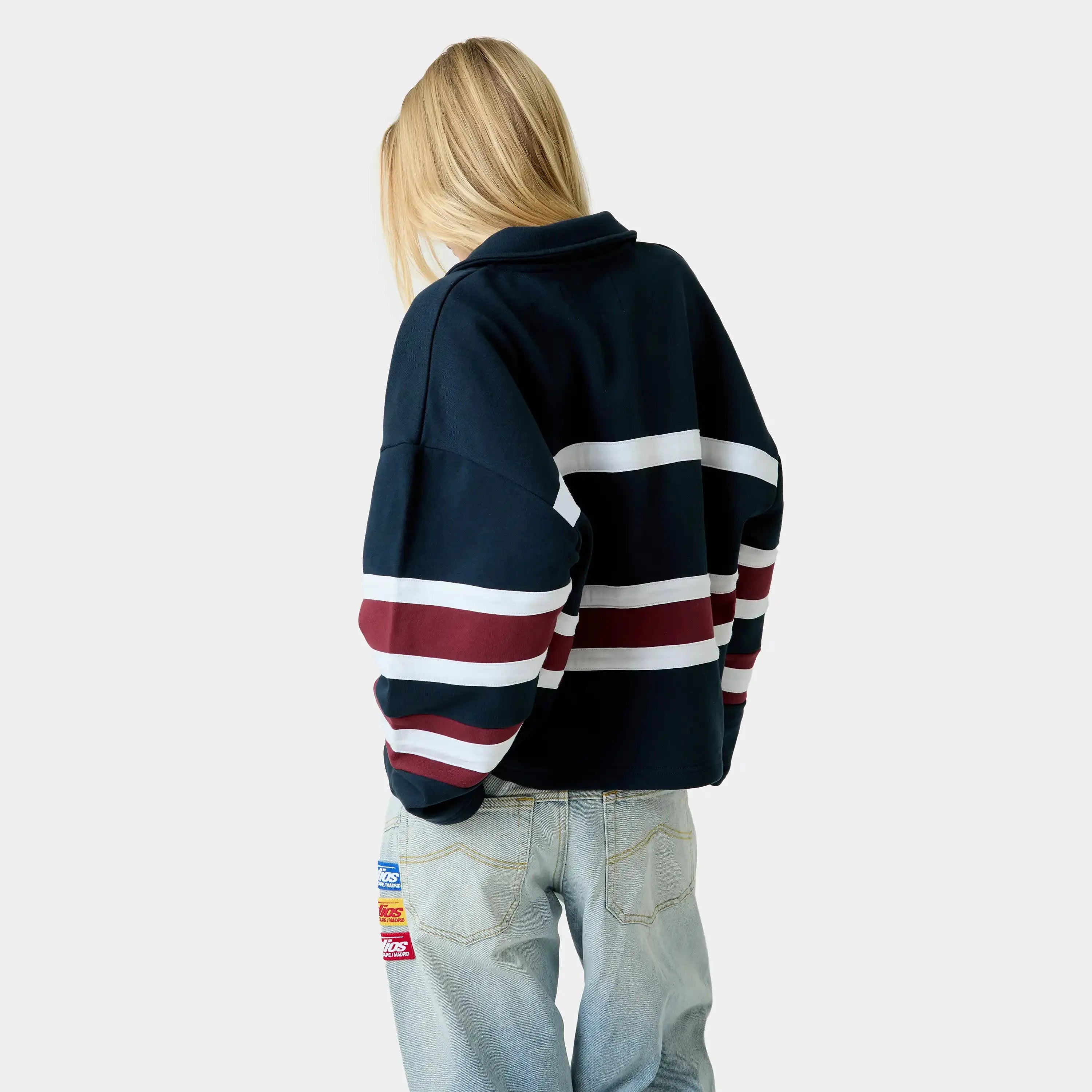 Bachatas Navy Polo Crewneck