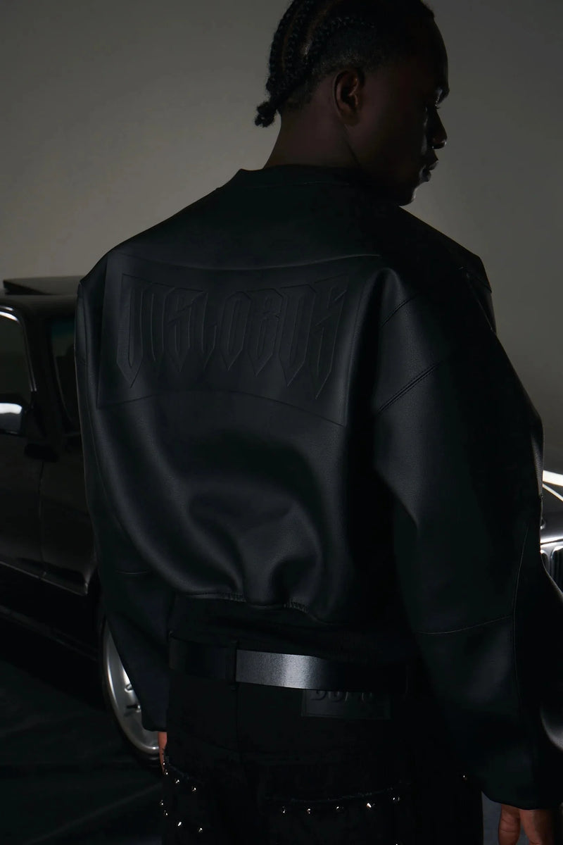 BLACK 10TH VARSITY-JACKET