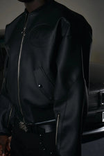 BLACK 10TH VARSITY-JACKET