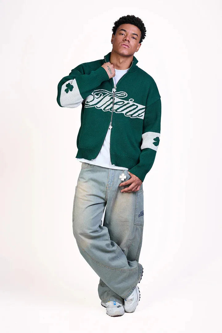 CHALECO "BIG LUCKY" VERDE DOUBLE ZIP