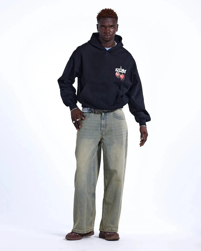 CHERRY HOODIE BLACK