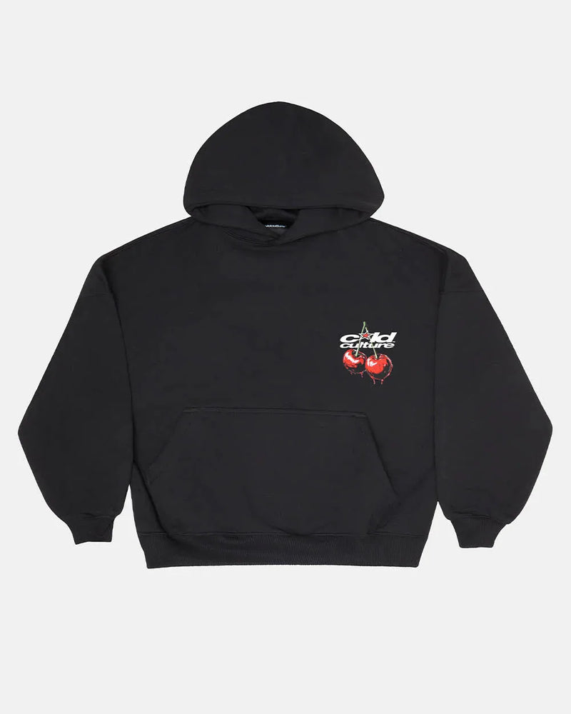 CHERRY HOODIE BLACK