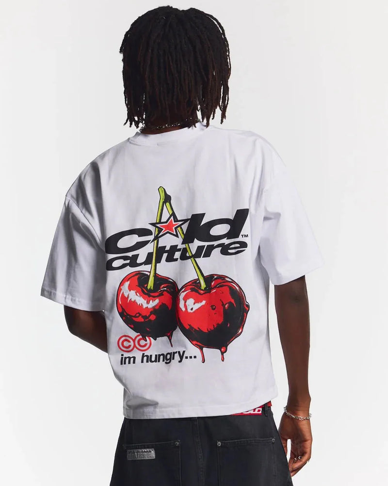 CHERRY TEE WHITE