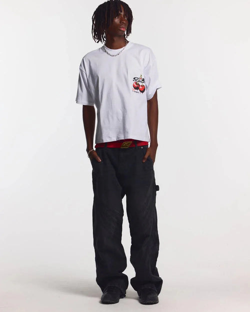 CHERRY TEE WHITE