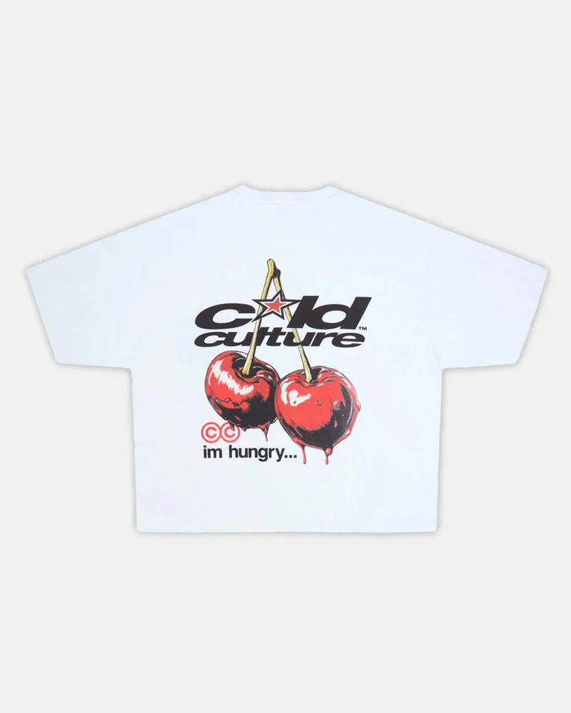 CHERRY TEE WHITE