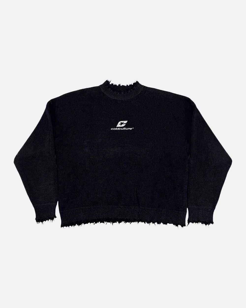 COZY CURVED KNITWEAR BLACK