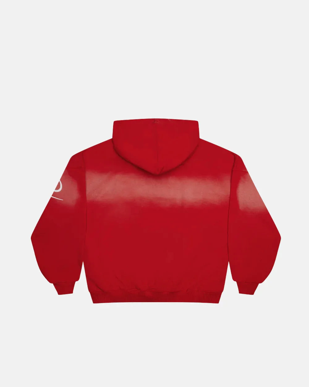 CROSSED SCRIPT HOODIE RED