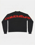 CRUNCHY WAFFLE KNIT BLACK