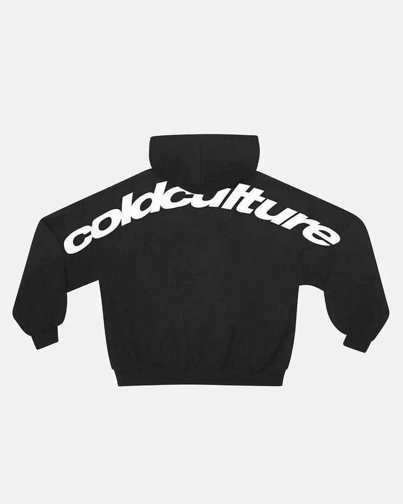 CURVED HOODIE BLACK