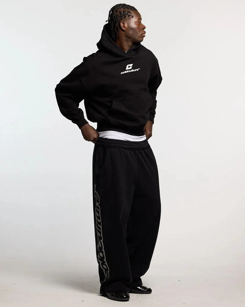 CURVED HOODIE BLACK